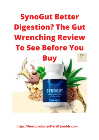 SynoGut Better Digestion_ The Gut Wrenching Review To See Before You Buy