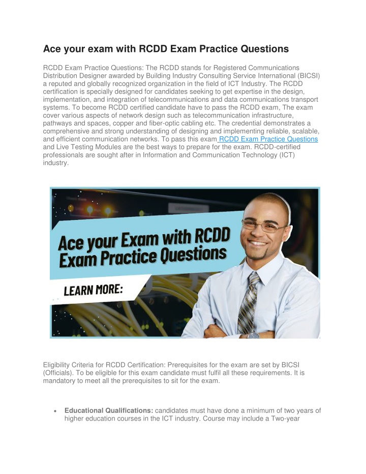 ace your exam with rcdd exam practice questions