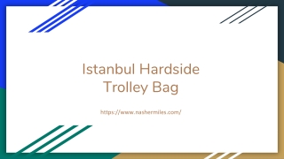 istanbul hardside trolley bag