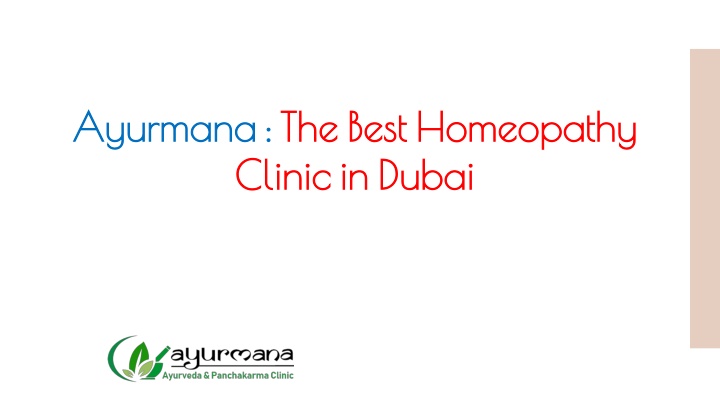 ayurmana the best homeopathy clinic in dubai