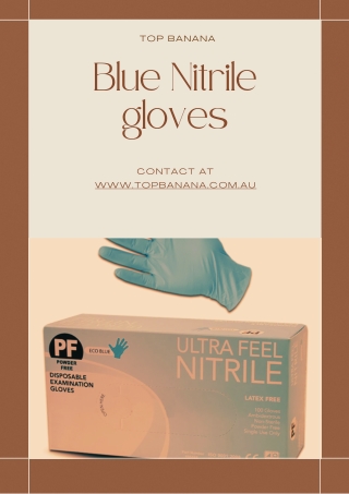 Secure Your Hands with Blue Nitrile Gloves