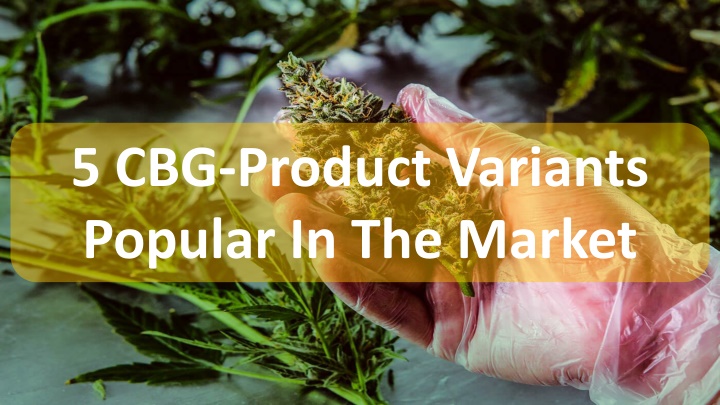 5 cbg product variants popular in the market