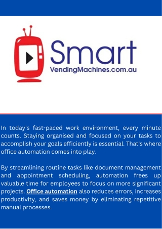 Maximise Your Productivity with Office Automation!