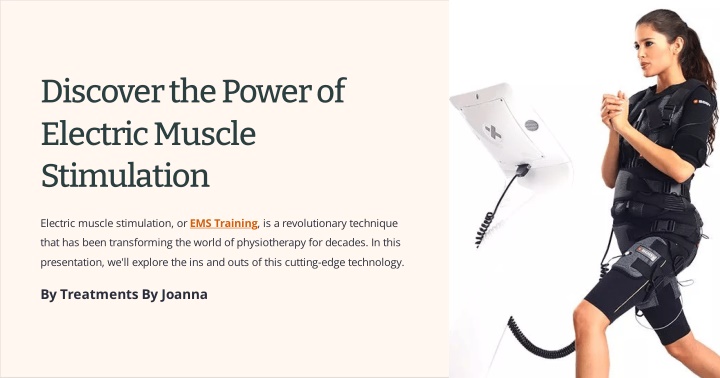 discover the power of electric muscle stimulation