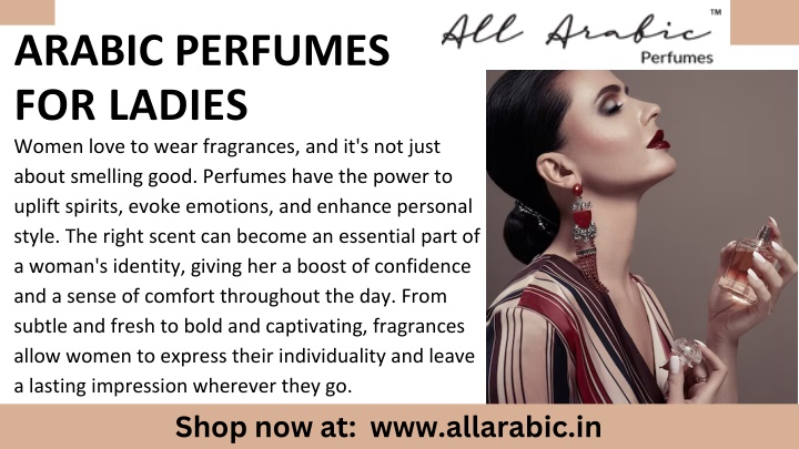 arabic perfumes for ladies women love to wear