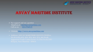 anvay maritime institute