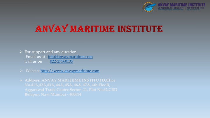 anvay maritime institute