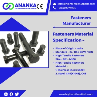 Fasteners Manufacturer | Bolts Manufacturer | Nuts Manufacturer | Screw Manufact