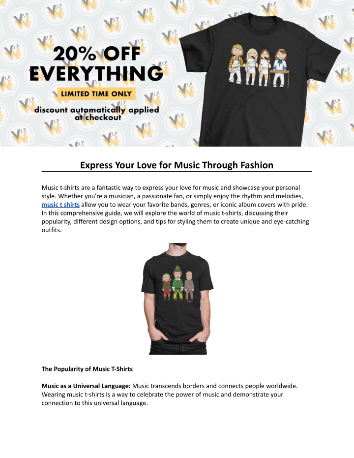 express your love for music through fashion