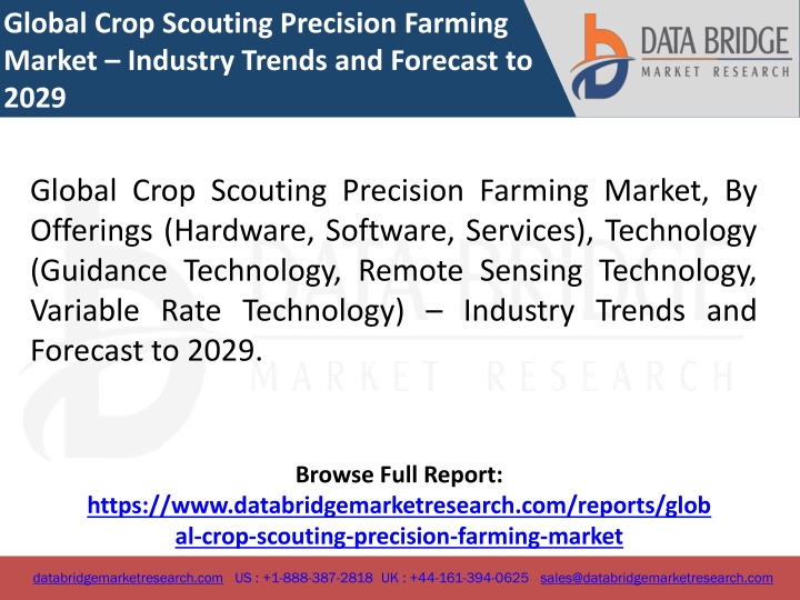 global crop scouting precision farming market