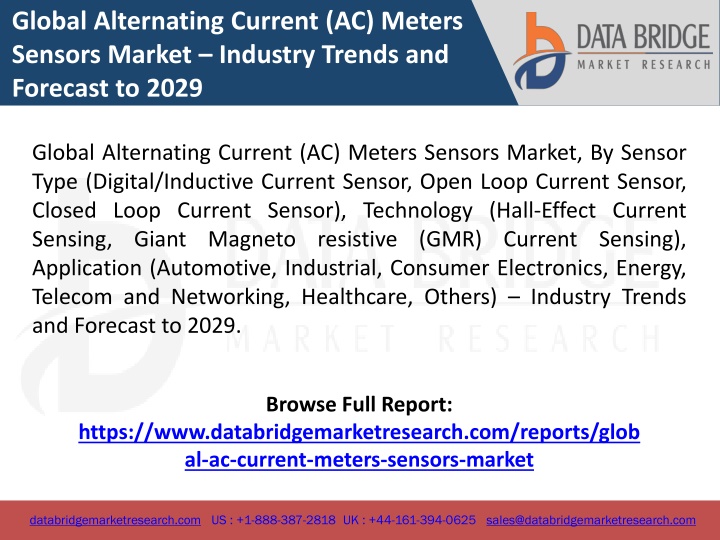 global alternating current ac meters sensors