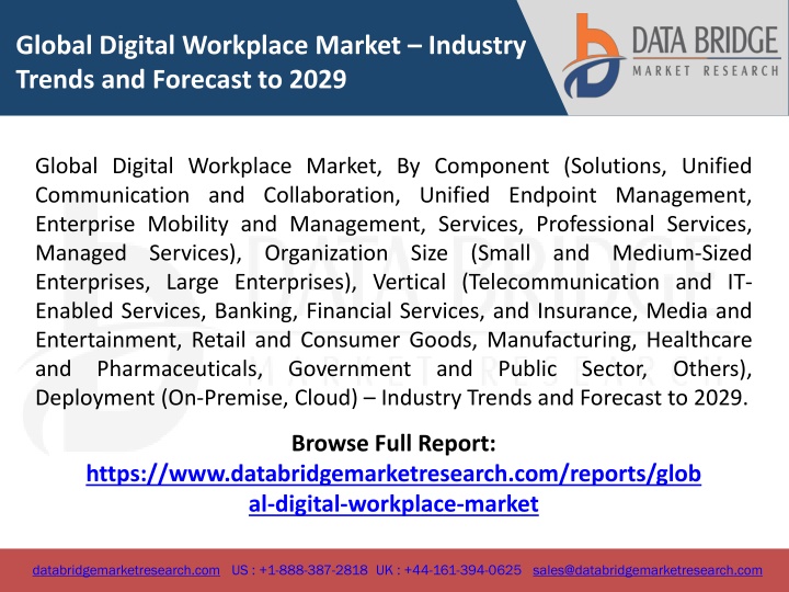 global digital workplace market industry trends