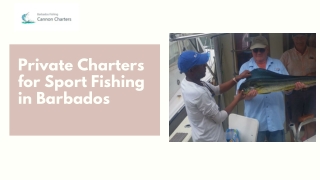 Private Charters for Sport Fishing in Barbados
