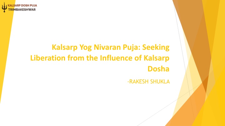 kalsarp yog nivaran puja seeking liberation from the influence of kalsarp dosha