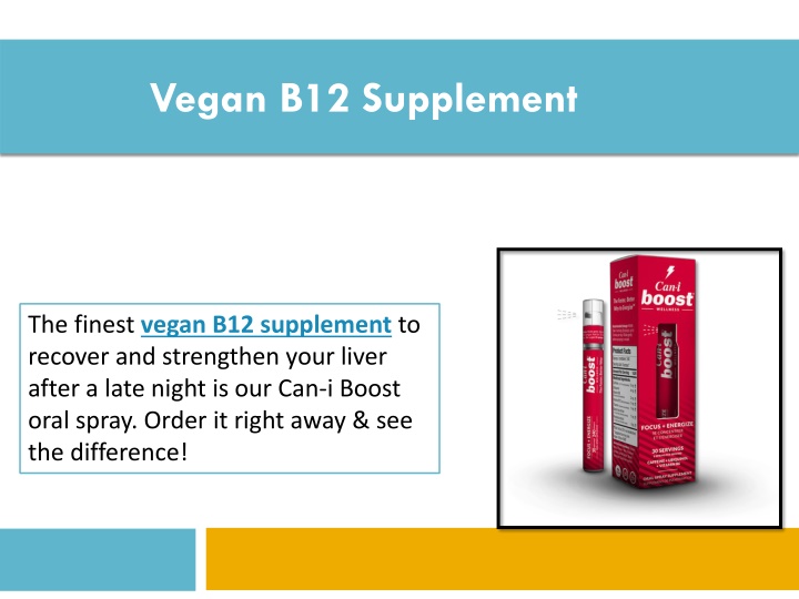 vegan b12 supplement