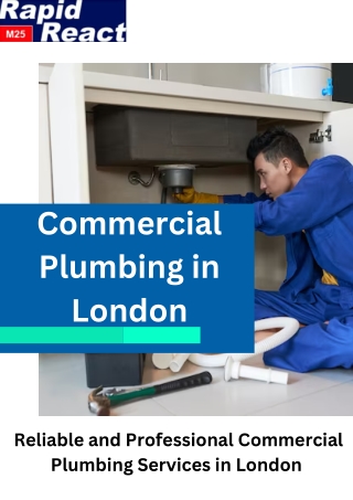 Commercial Plumbing in London