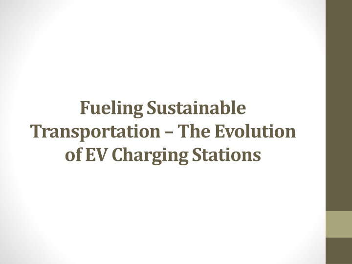 fueling sustainable transportation the evolution of ev charging stations