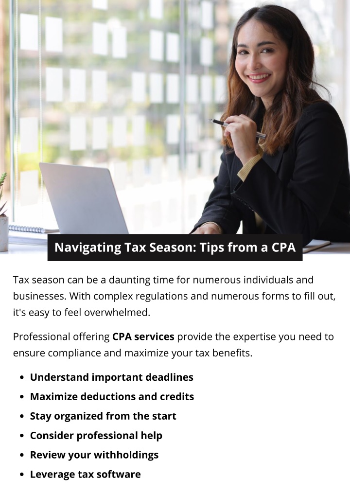 navigating tax season tips from a cpa