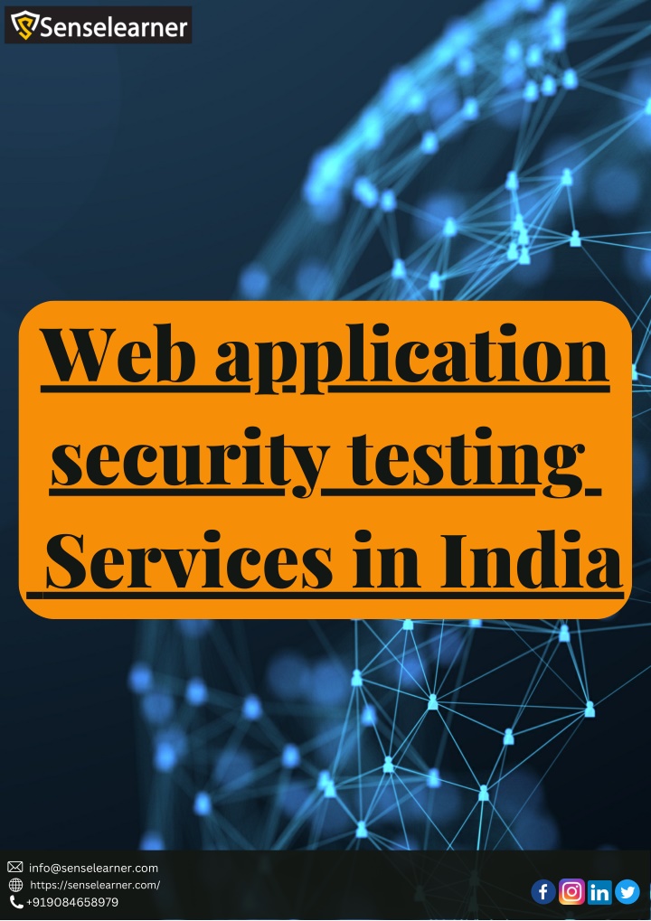 web application security testing services in india