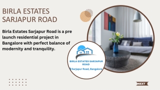 Birla Estates Sarjapur Road - A Dream Home Destination