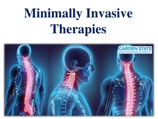 Minimally Invasive Therapies