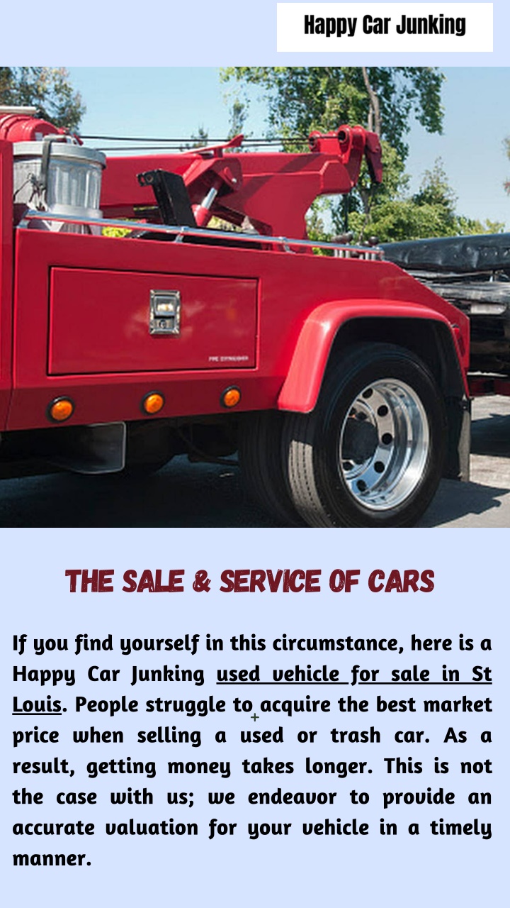 the sale service of cars
