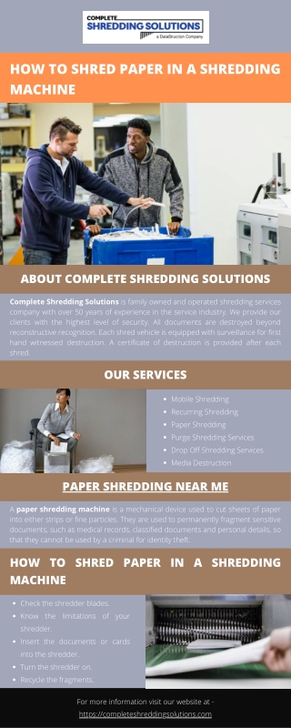 how to shred paper in a shredding machine