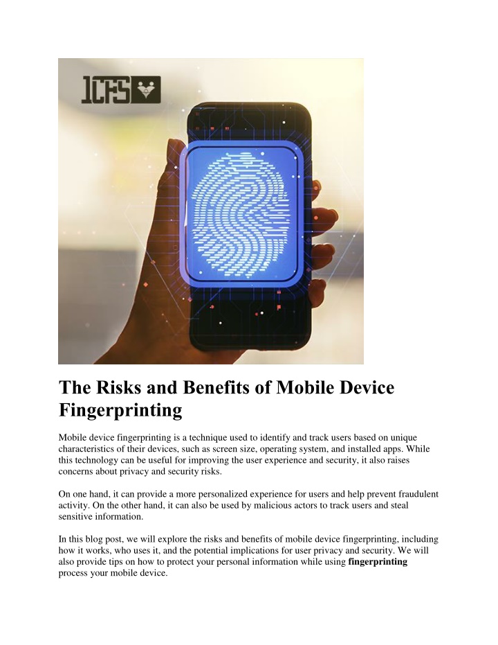 the risks and benefits of mobile device