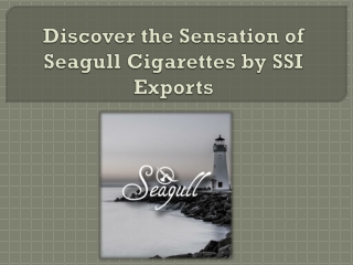 Seagull Cigarettes by SSI Exports