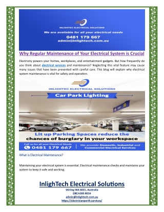 Why Regular Maintenance of Your Electrical System is Crucial
