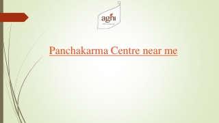 panchakarma center near me