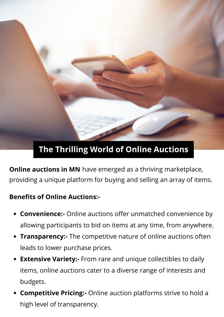 the thrilling world of online auctions