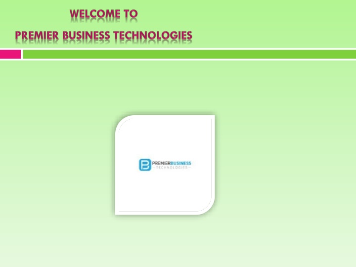 welcome to premier business technologies