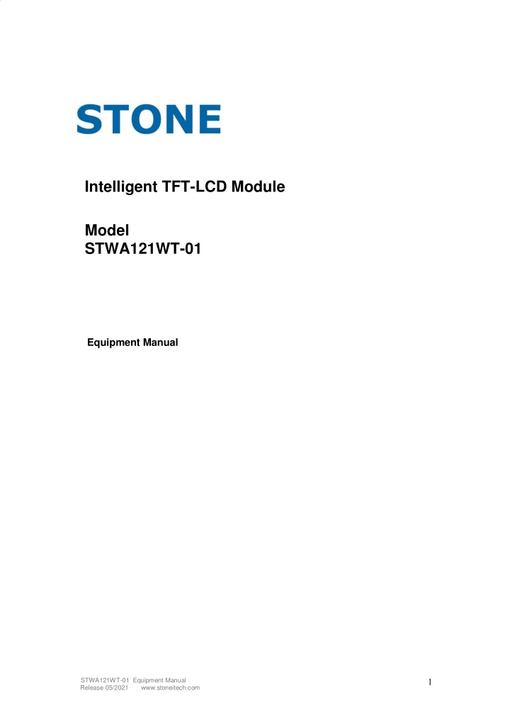 intelligent tft lcd module