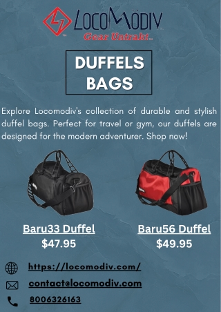 Duffel Bag Backpack | Best Travel Duffel Bag – LocoModiv