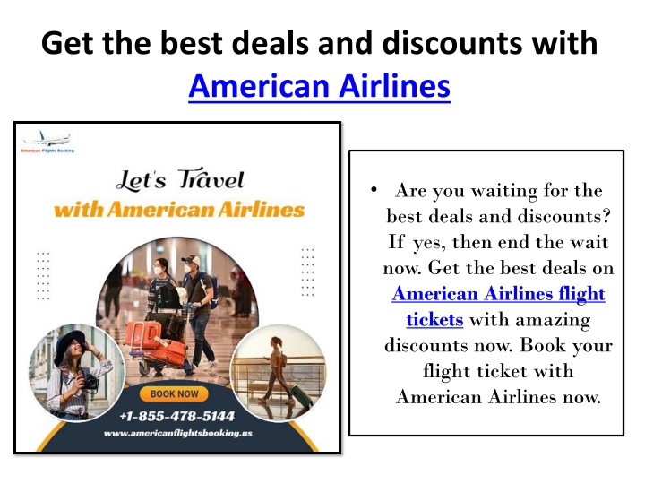 get the best deals and discounts with american airlines