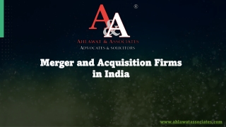 An Overview of Merger and Acquisition Firms in India