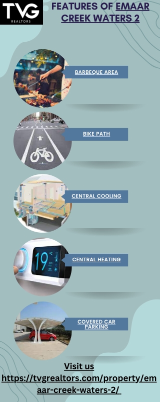 features of emaar creek waters 2