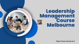 Leadership Management Course Melbourne