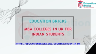 MBA Colleges In UK For Indian Students | Education Bricks
