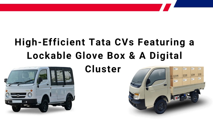 high efficient tata cvs featuring a lockable