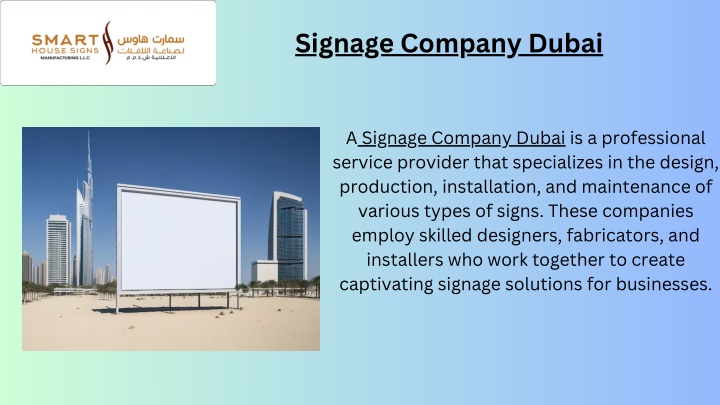 signage company dubai