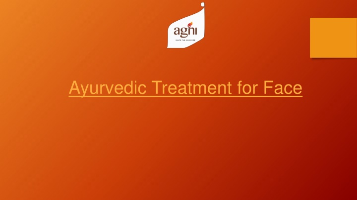ayurvedic treatment for face