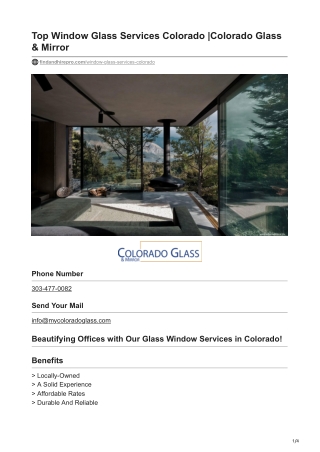 Elevate Your Home with Our Affordable Window Glass Services in Colorado