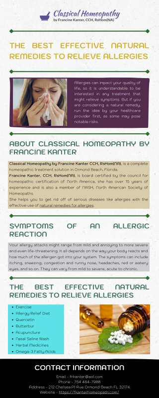 the best effective natural remedies to relieve