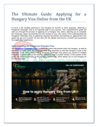 Applying for a Hungary Visa Online from the UK