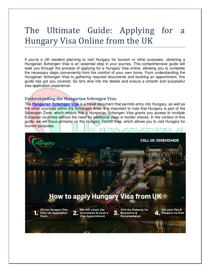 the ultimate guide applying for a hungary visa
