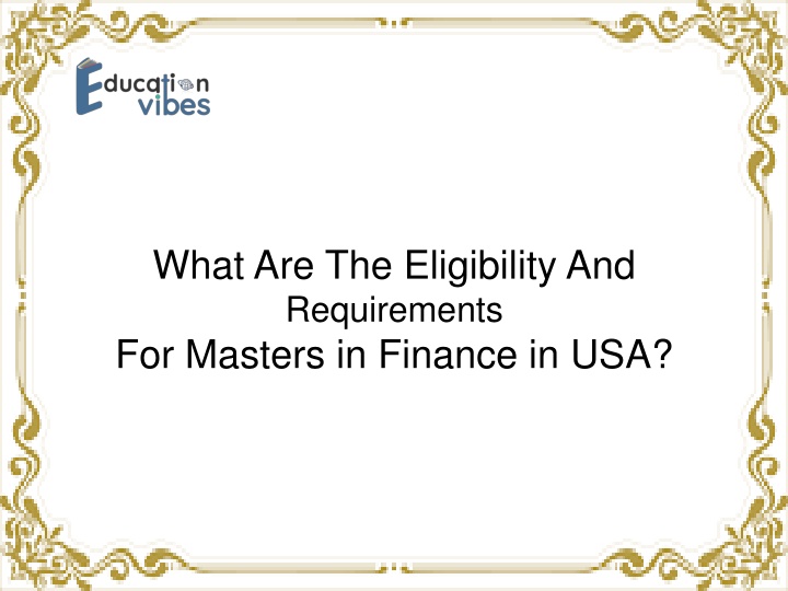 what are the eligibility and requirements