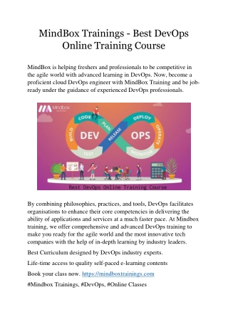 MindBox Trainings - Best DevOps Online Training Course