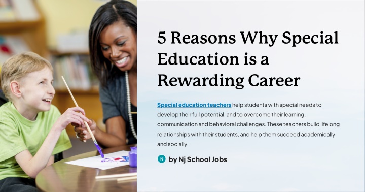 PPT - 5 Reasons Why Special Education is a Rewarding Career (3 ...